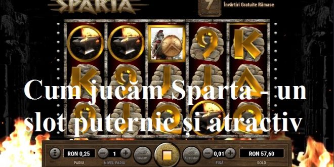 Cum jucăm Sparta - un slot puternic și atractiv